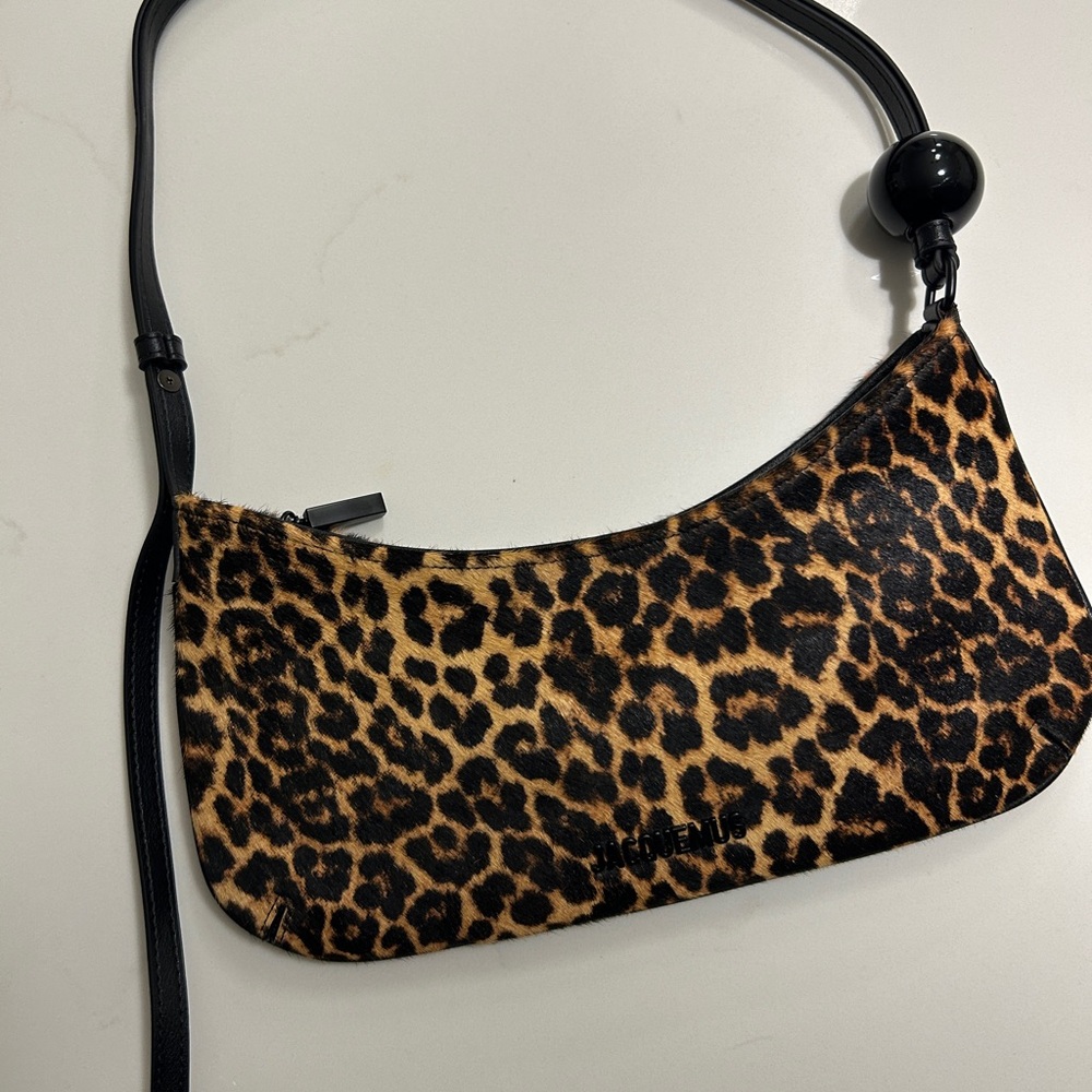 Jacquemus Bisou Leopard Shoulder Bag